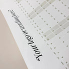 2026 Wall Planner: Large Sustainable Design with any wording