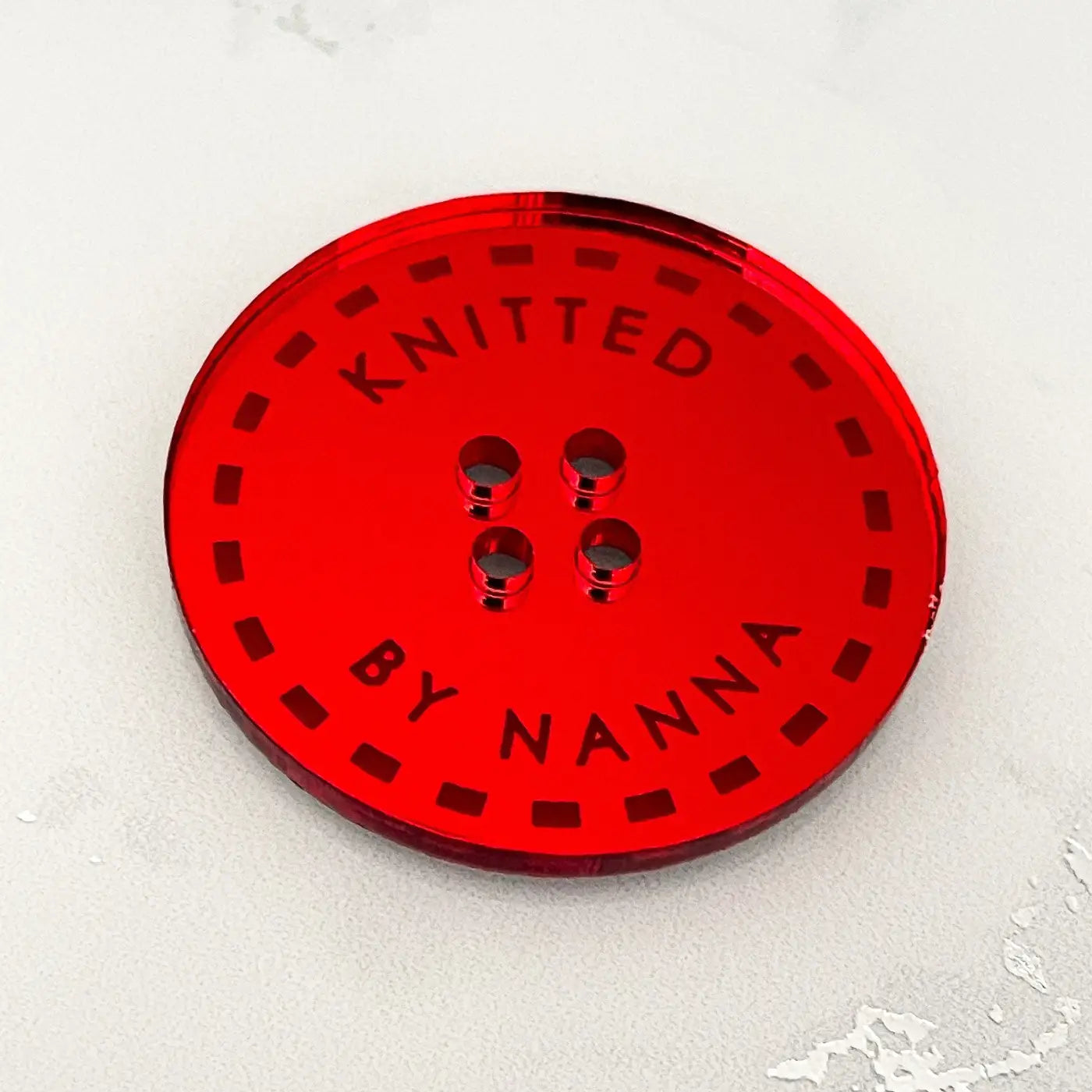 Knitted by nana button – bespoke knitting buttons & custom craft labels uk made