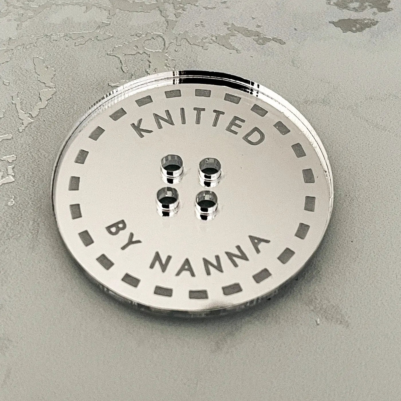 Knitted by nana button – bespoke knitting buttons & custom craft labels uk made