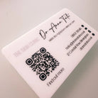 Luxury acrylic business cards - double sided custom branded premium design