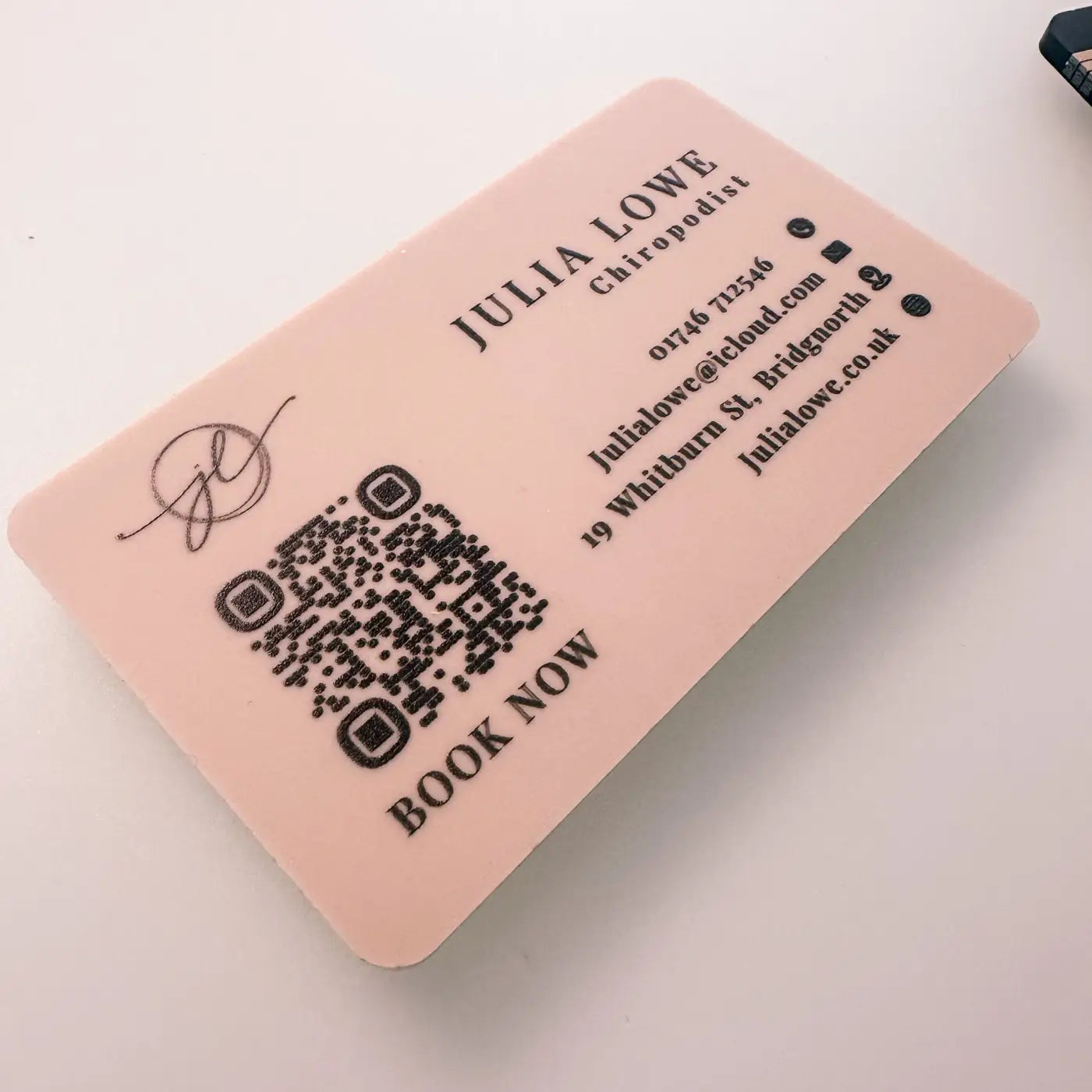 Luxury acrylic business cards - double sided custom branded premium design