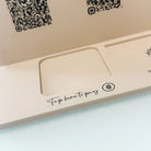 Luxury acrylic sign - custom card holder & social media display for modern retail