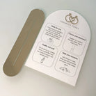 Luxury acrylic sign – personalised business information with premium display stand