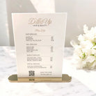 Luxury acrylic sign - premium display stand with base & personalised