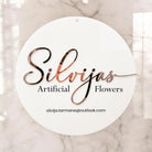 Luxury business signage - premium acrylic circular sign with 3d accent design