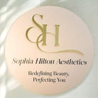 Luxury business signage - premium acrylic circular sign with 3d accent design