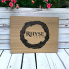 Luxury wood business sign – custom printed signs | sustainable oak veneer signage