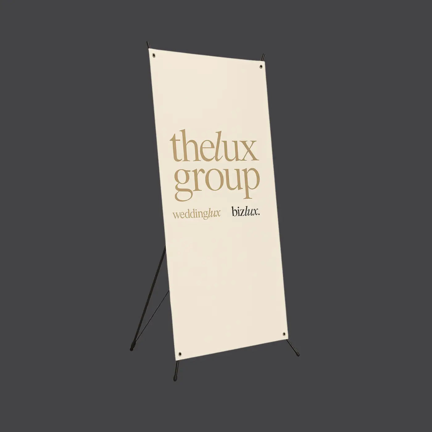 Luxury x banner stand – heavy duty tension display with carry case