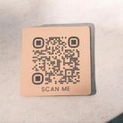 Mirror acrylic sign - luxury engraved qr code scan to connect wifi display