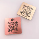 Mirror acrylic sign - luxury engraved qr code scan to connect wifi display