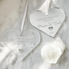 Parents bereavement gift - personalised heart | luxury memorial keepsake tribute