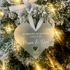 Parents bereavement gift - personalised heart | luxury memorial keepsake tribute