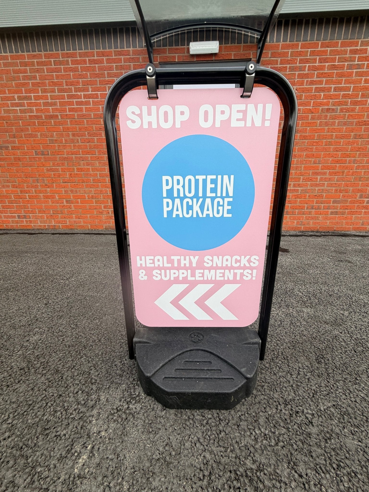 Pavement Swing Sign designed for outdoor business advertising