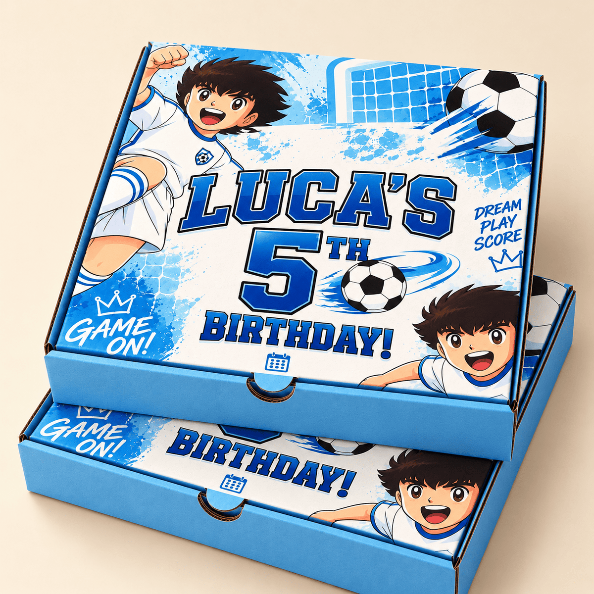 Personalised 10 Inch Pizza Boxes designed for branded food packaging