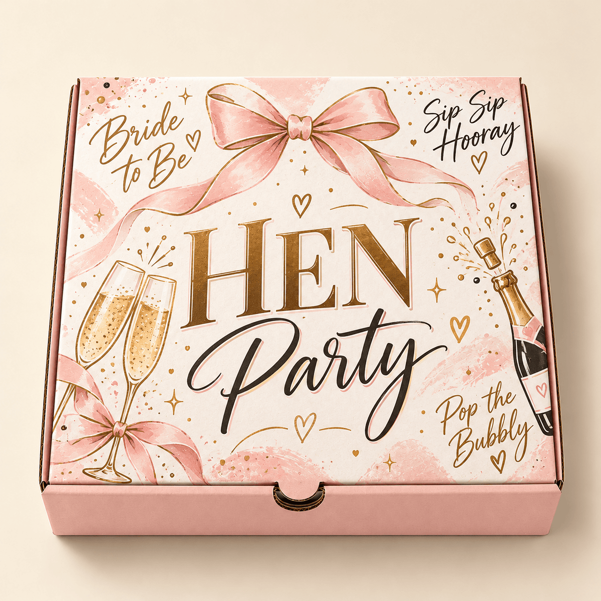 Personalised 10 Inch Pizza Boxes featuring bespoke brand artwork for takeaway food presentation