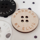 Personalised acrylic buttons – luxury button set with custom logo badges pack of 5