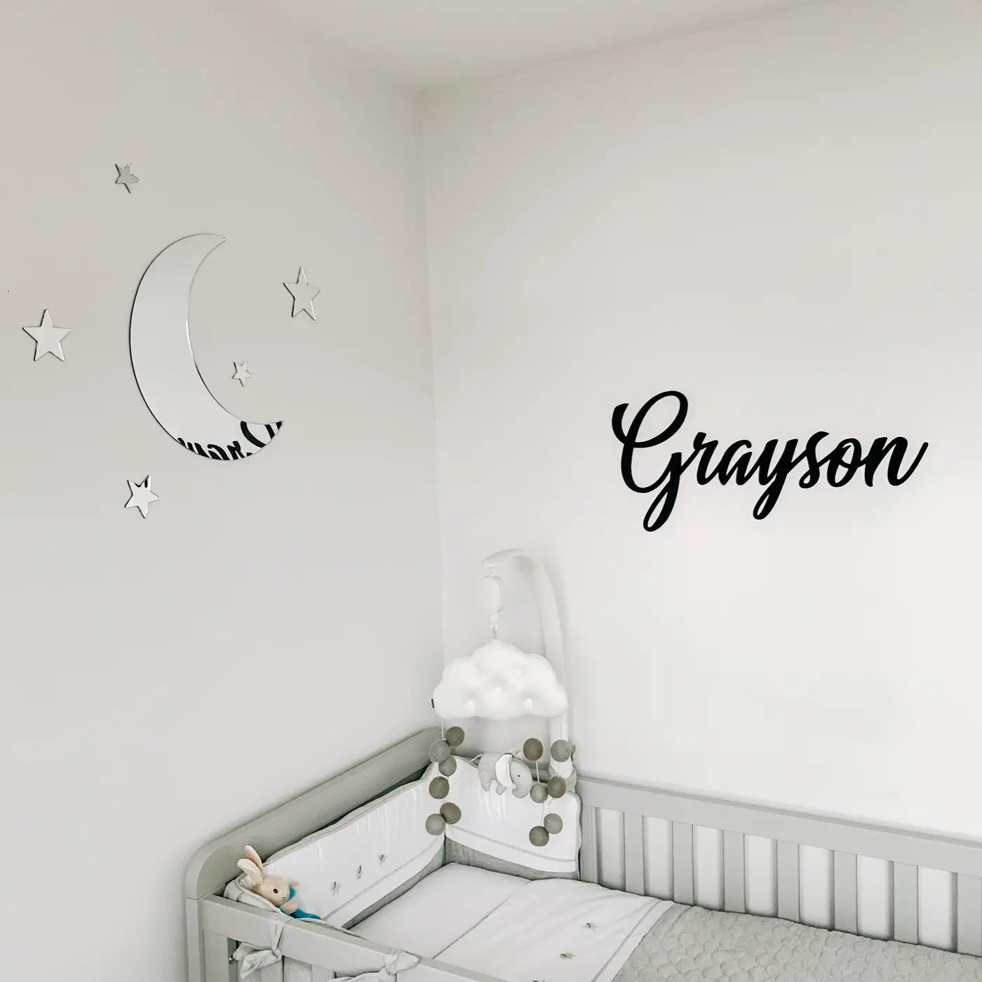 Personalised acrylic sign - luxury bedroom plaque | custom mirror decor uk