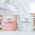 Personalised anniversary mugs – luxury wedding | custom couple set gift
