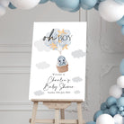 Personalised baby shower sign – luxury event welcome with custom name