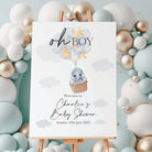 Personalised baby shower sign – luxury event welcome with custom name