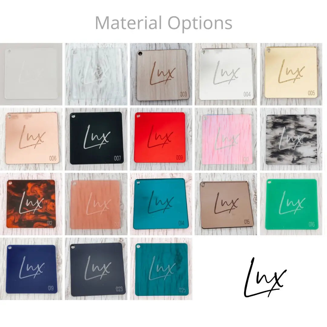 Personalised baking tag – luxury engraved cake charms & mirror finish toppers