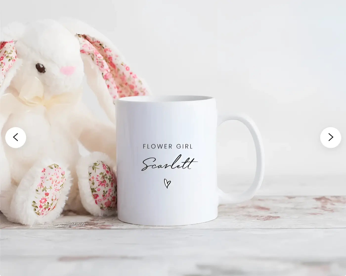 Personalised bridal mugs – luxury custom wedding | page boy gifts & flower girl keepsakes