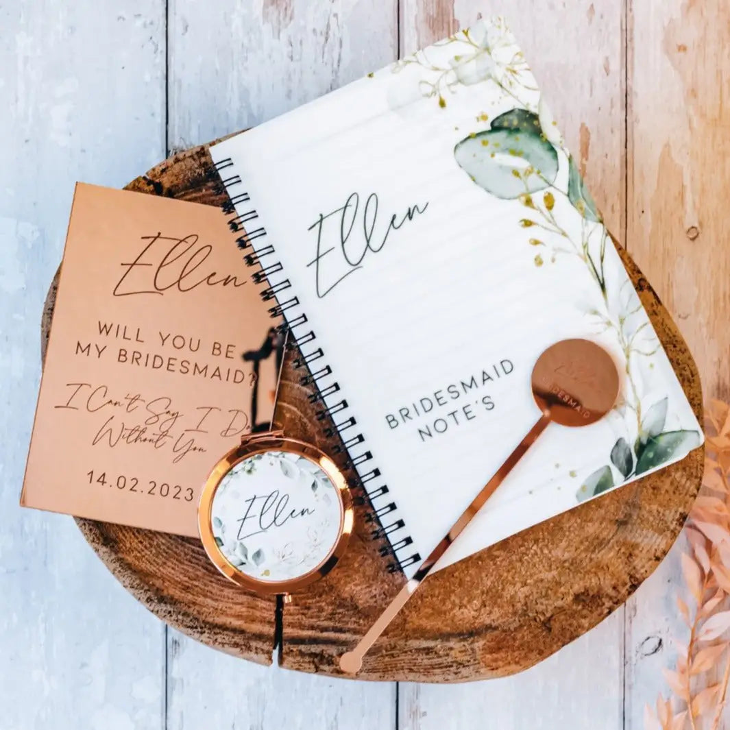 Personalised bridesmaid gift – luxury box & custom present uk