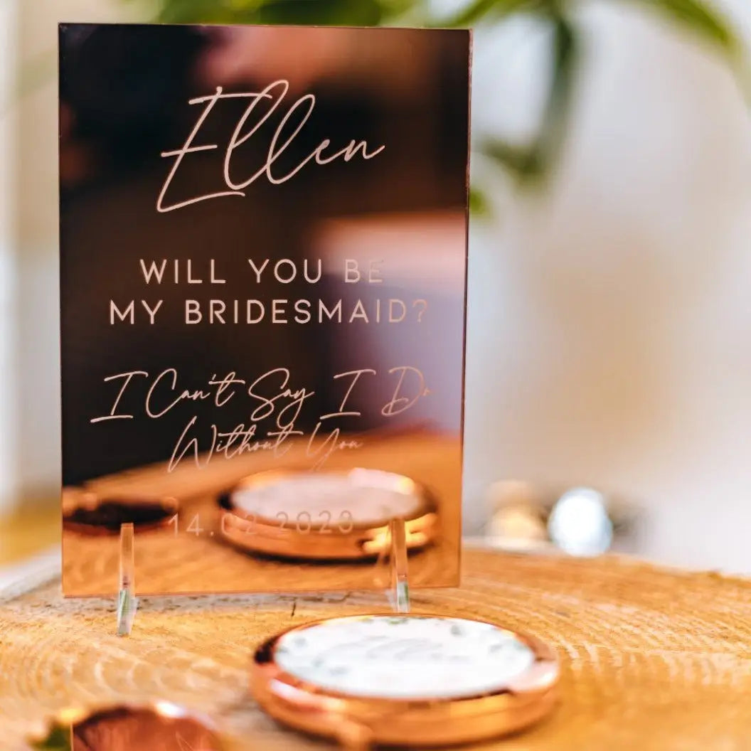 Personalised bridesmaid gift – luxury box & custom present uk