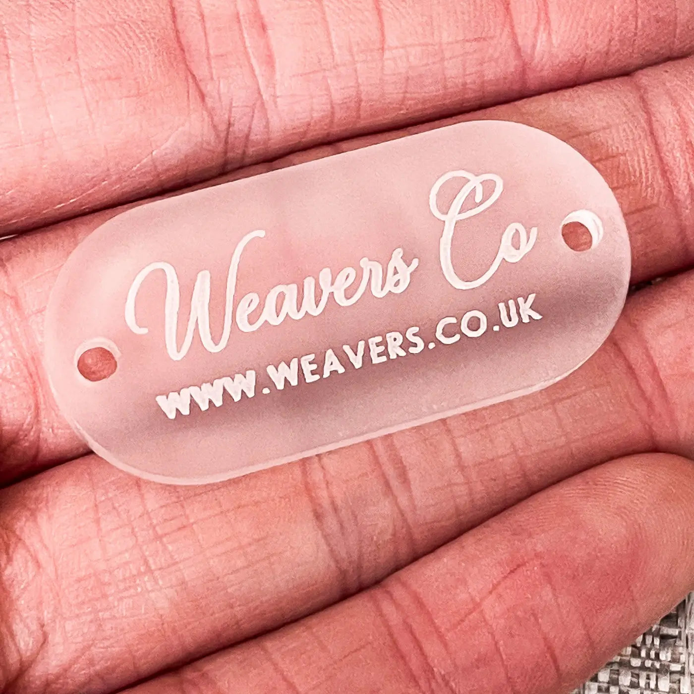Personalised business tag | luxury mirror acrylic tags – custom logo labels