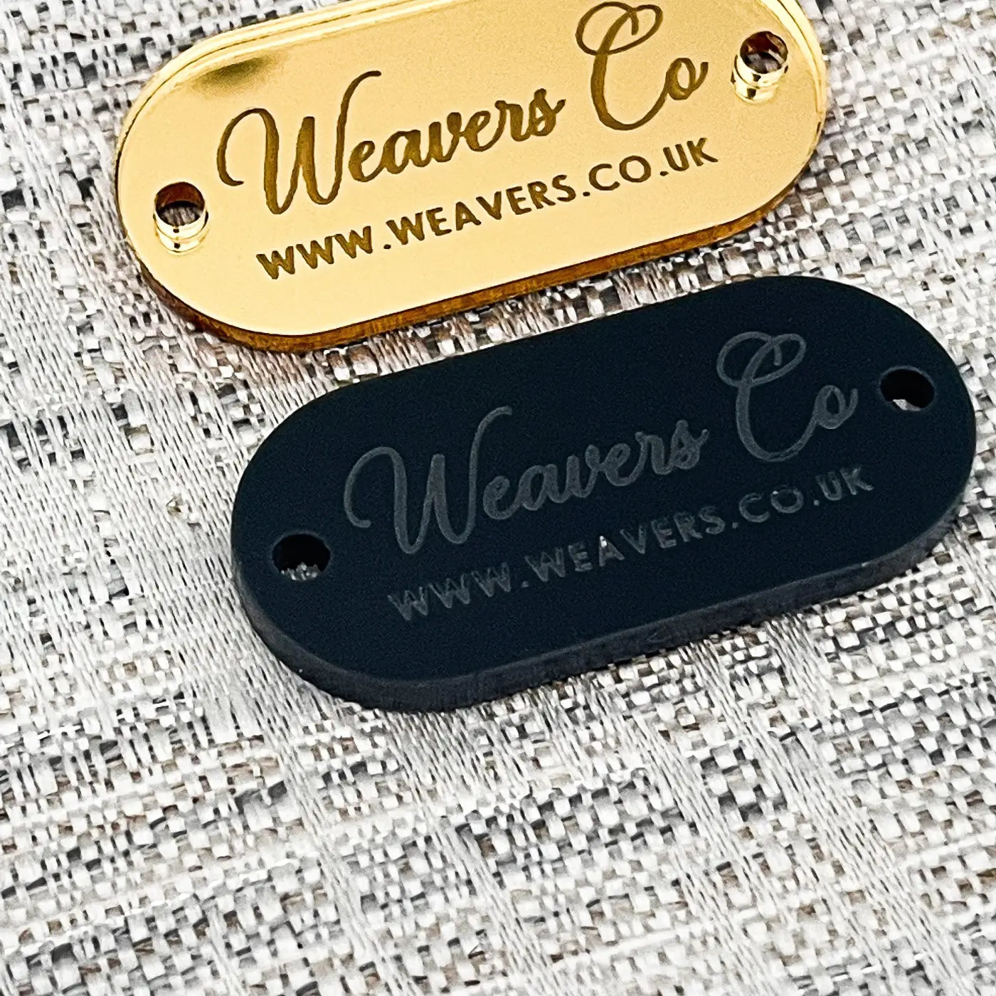 Personalised business tag | luxury mirror acrylic tags – custom logo labels