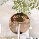 Personalised drinks charms – luxury hen party accessories | custom acrylic