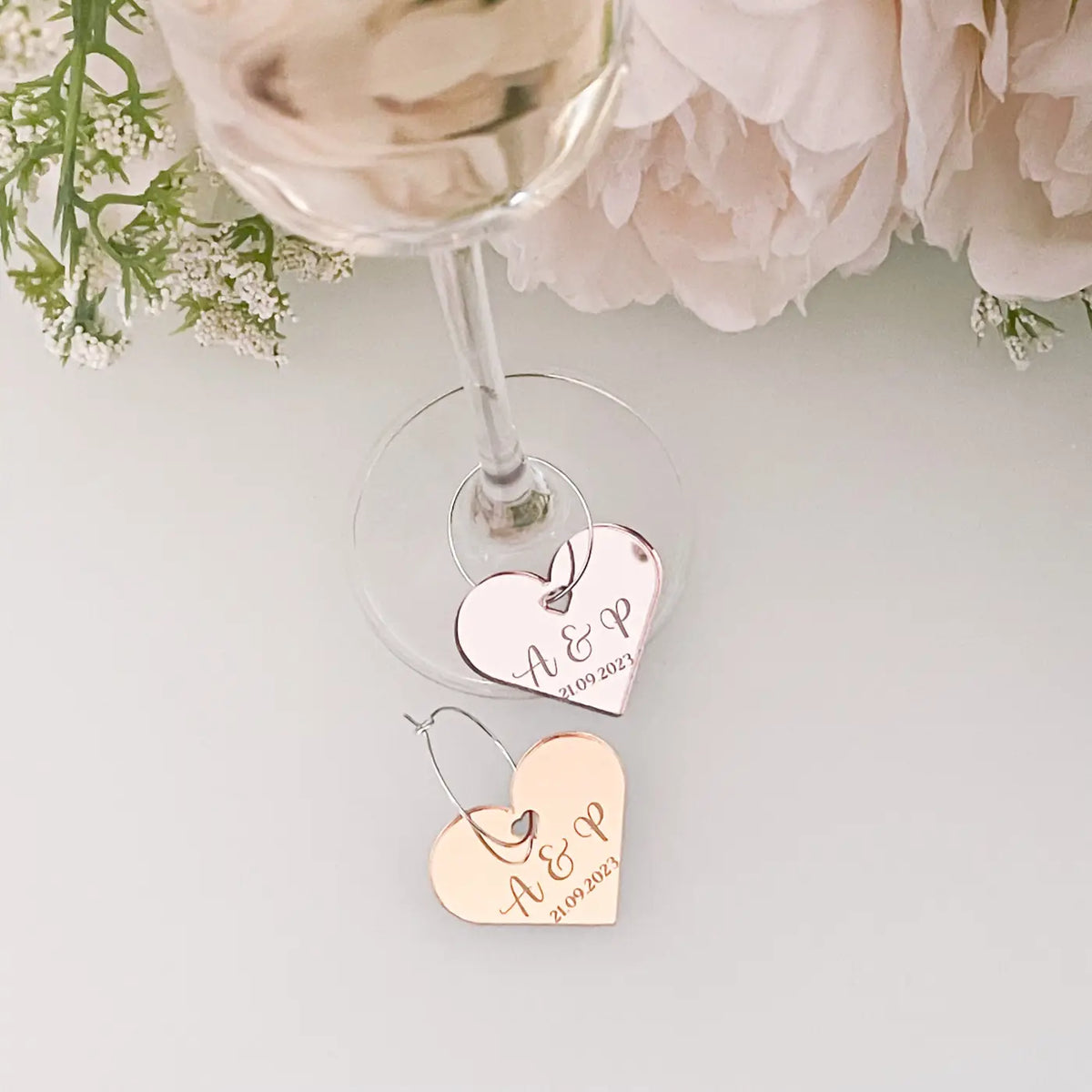 Personalised drinks charms | precision cut luxury drink markers & custom engraved