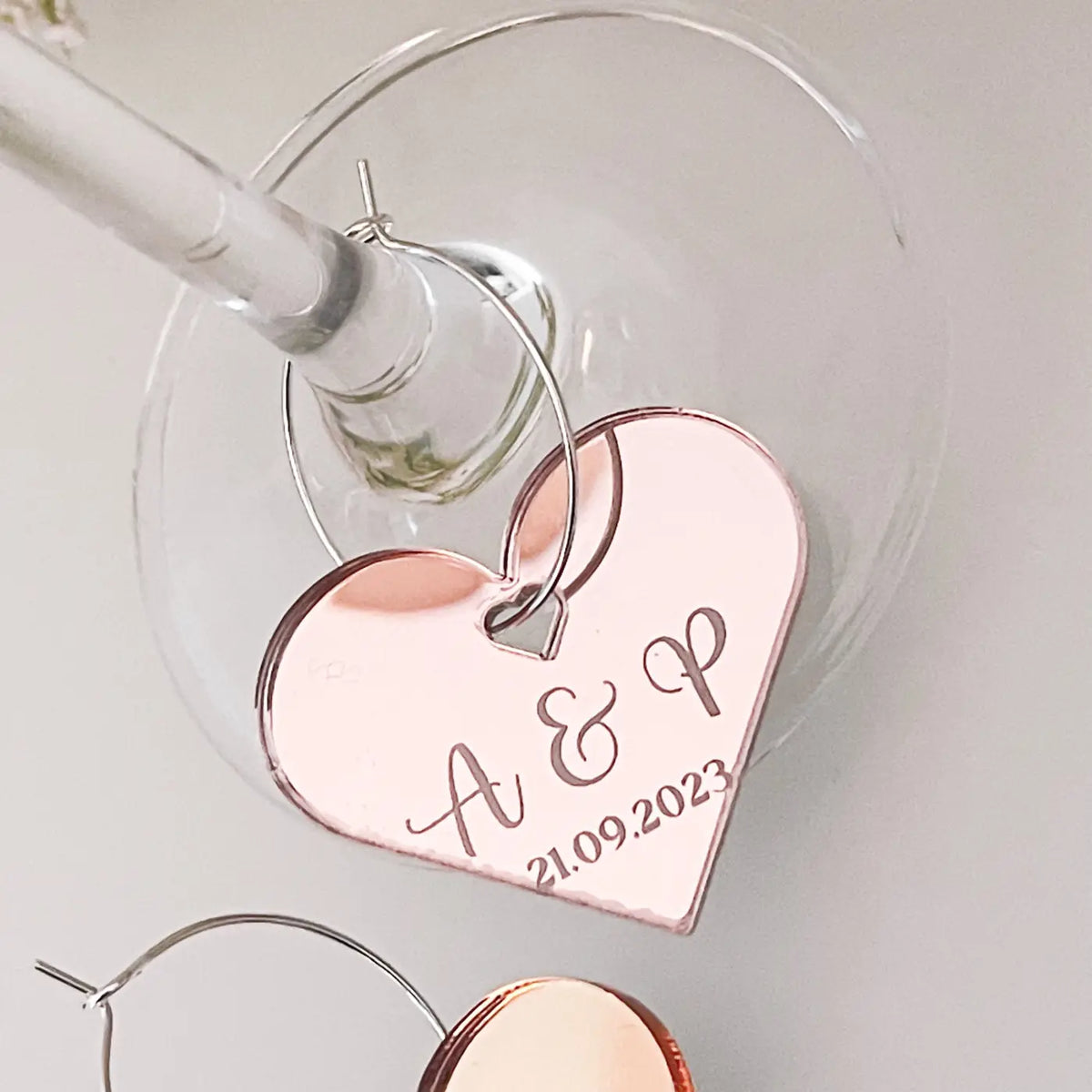 Personalised drinks charms | precision cut luxury drink markers & custom engraved