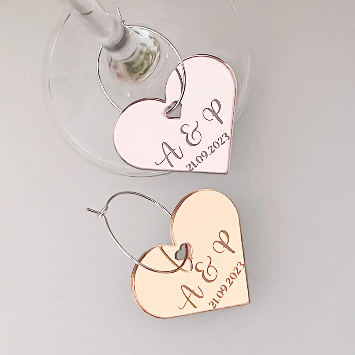 Personalised drinks charms | precision cut luxury drink markers & custom engraved