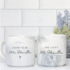Personalised engagement gift – luxury marble design keepsake | custom wedding present
