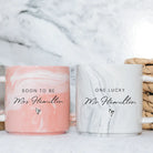 Personalised engagement gift – luxury marble design keepsake | custom wedding present