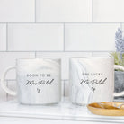 Personalised engagement gift – luxury marble design keepsake | custom wedding present