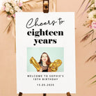 Personalised event sign – luxury 18th birthday party custom name foamboard