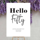 Personalised event sign – luxury 40th birthday welcome | custom party decor