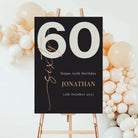 Personalised event sign - luxury 60th birthday welcome board | premium foamboard