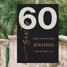 Personalised event sign - luxury 60th birthday welcome board | premium foamboard
