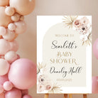 Personalised event sign – luxury baby shower welcome on premium foamboard
