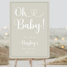 Personalised event sign - luxury baby shower welcome party on foamboard