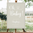 Personalised event sign - luxury baby shower welcome party on foamboard