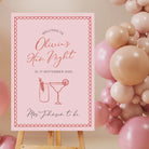 Personalised event sign – luxury bride welcome | hen party foamboard décor