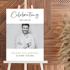 Personalised event sign – luxury celebration of life with matte finish