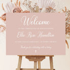 Personalised event sign | luxury christening welcome on custom foamboard