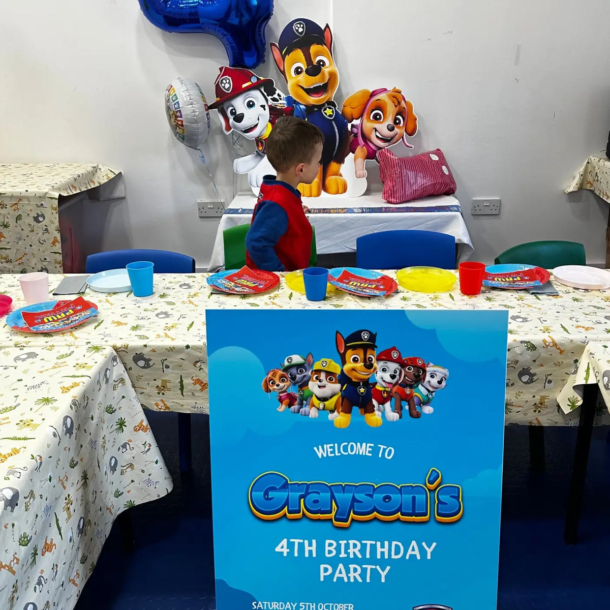 Personalised event sign – luxury custom birthday banner & children’s party