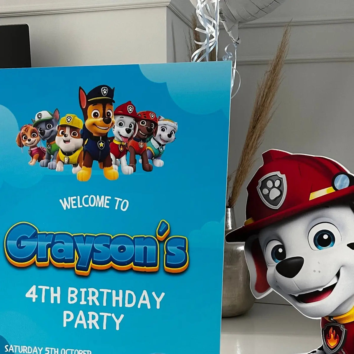 Personalised event sign – luxury custom birthday banner & children’s party