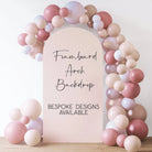 Personalised event sign – luxury custom foamboard party backdrop with matte finish